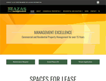 Tablet Screenshot of mazasmanagement.com